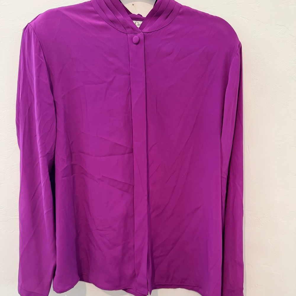 Vintage Purple Women's Top La Chine Classic by Galinda Wang Size 16